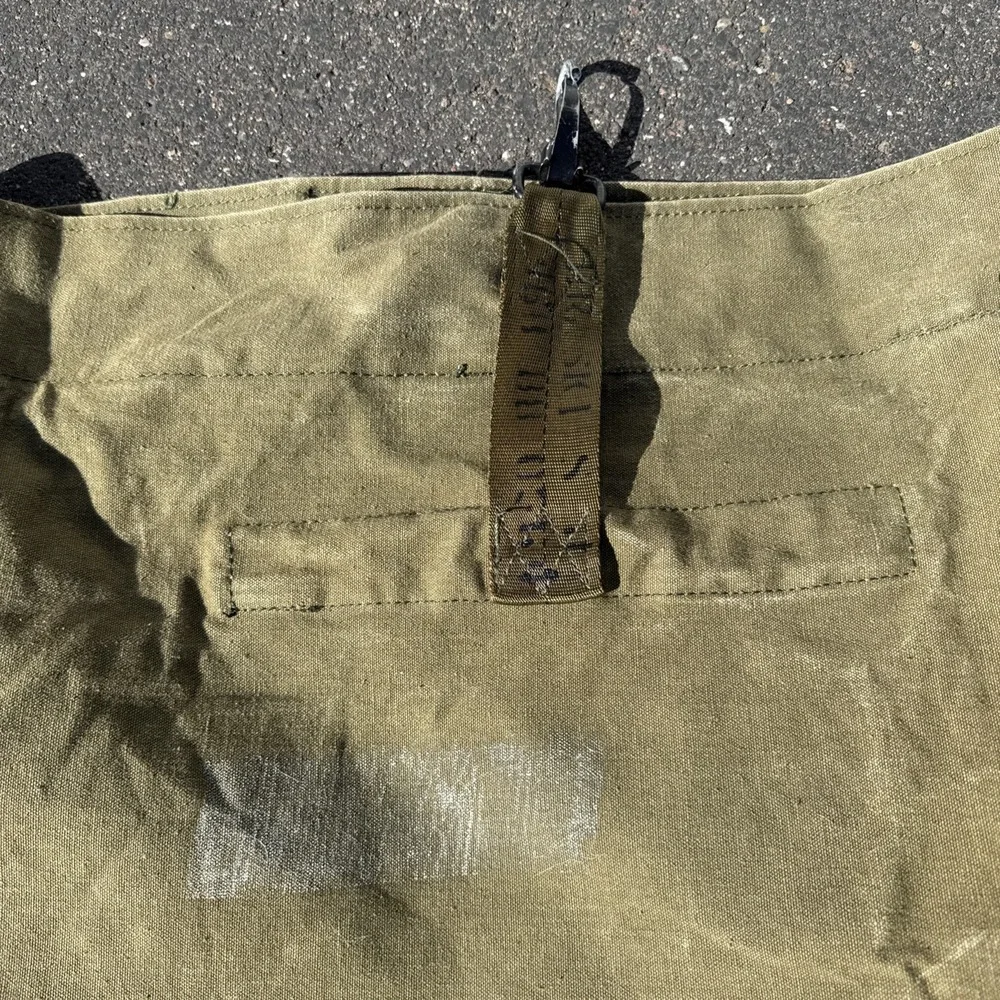 Military Duffle Bag Rucksack OD Type 2 W/straps Canvas TOP LOAD Army Brown